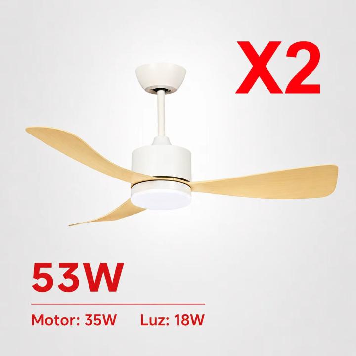 OStarkDom Ventilador de Techo Inteligente con Luz LED Retráctil 42 Pulgadas 106cm, 4 Aspas Transparentes, Potencia… — oferta en Miravia