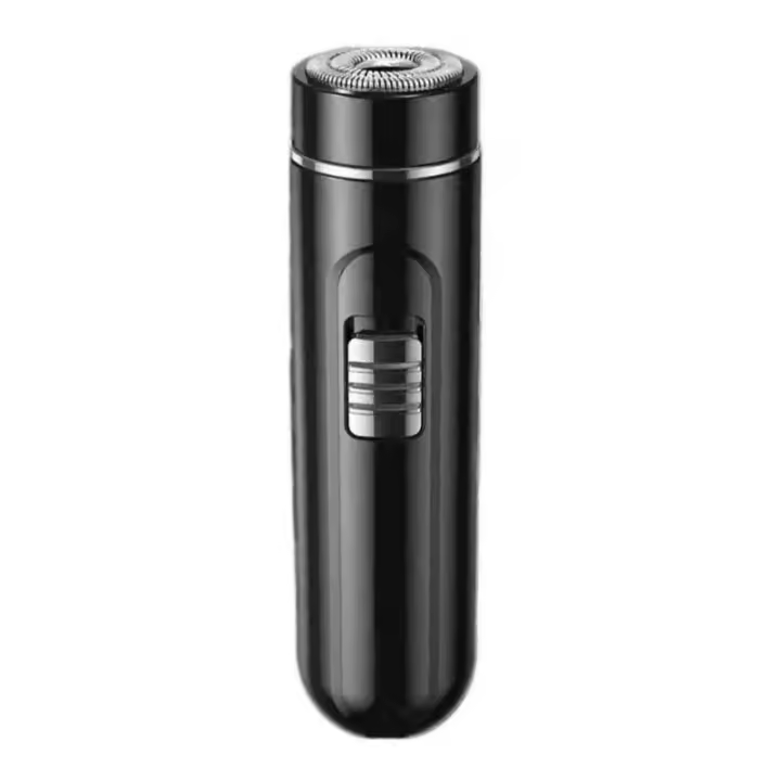 Afeitadora Eléctrica Compacta Y Conveniente Para Hombres Recargable Por USB Uso Seco Y Húmedo Botón De Inicio Simple Ideal Para El Hogar Coche Y Viajes - 1