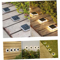 Luz Solar Enterrada para Jardín y Patio (Pack de 2) - Lámpara Subterránea Impermeable de 5W, Luz Blanca, Panel Solar de Polisilicio  Energía Solar, Sin Cableado, Fácil Instalación, 9.8 x 9.8 x 13.5 cm - Extrastar - details 2