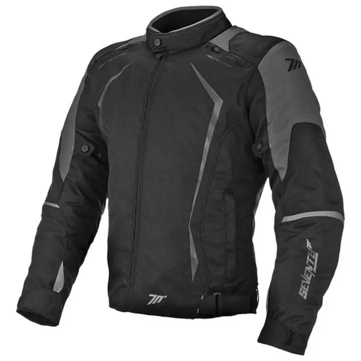 Chaqueta de moto de hombre JR47 Invierno XXL Negro / Gris Seventy Degrees - 1