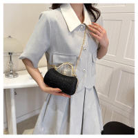 Bolso De Noche Para Mujer Cadena Bolso De Comida Moda Cruzado Vintage Bolsa De Mancuerna Satchel Material PU Con Lining De Poliéster - details 7