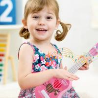 Ukulele Simulado Para Niños Guitarra Juguete De Música Instrumento De Enseñanza Puzzle Musical Adecuado Para Edades 3-12+ - details 3