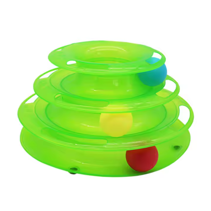 Juguete De Rotación Para Gatos Torre Hi Con Tablero De Puzzle Multi-Nivel De 3 O 4 Capas Accesorios De Entrenamiento Para Mascotas - 1