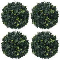 vidaXL Bolas de Boj Artificial Adorno Floral Planta Maceta Jardinera Dimensiones 22 cm (2 unidades),  12 cm (4 unidades),  45 cm (2 unidades) y mas - details 3