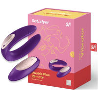 SATISFYER VIBRADOR PARA PAREJAS DOUBLE PLUS REMOTE CON MANDO Y CARGADOR USB JUGUETES SEXUALES - details 0