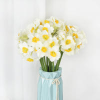 6pcs Narcis Artificial Para Decoración De Bodas Festivales Y Fiestas Decoración De Hogar Jardín Y Habitaciones Estilo Silken - details 10