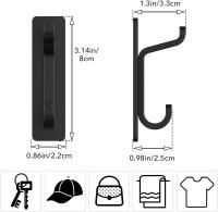 Ganchos adhesivos extra Fuertes, para Colgar hasta 6 kg, resistor de metal inoxidable en la Puerta de La Parada - details 3