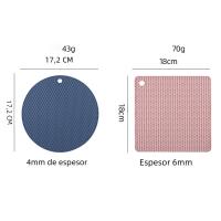 2/4 PCS Tapete De Silicona Multifuncional Resistente Al Calor Para Vaso Y Mesa Antideslizante Soporte Para Tazas Accesorios De Cocina Modernos - details 0