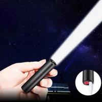 Linterna LED Portátil Mini Con Zoom Telescopio Batería Integrada Recargable USB Impermeable Torcha Para Camping Emergencias Al Aire Libre - details 0