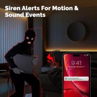Cámara De Seguridad Inteligente MOES Tuya Wi-Fi 6 HD 4MP Interior Con Seguimiento De Movimiento Y Deteción De Sonido Visión Nocturna Infrarroja Monitorización Para El Hogar - details 9
