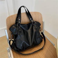 Bolso De Hombro Para Mujer De Capacidad Alta Color Sólido Calidad Suave Bolso Cruzado De Viaje Tote Minimalista Moda - details 2