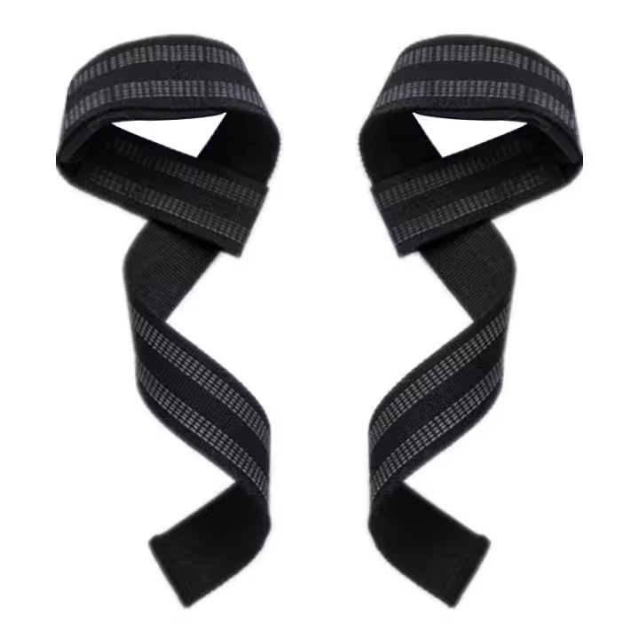 2Pcs Cinturón De Ejercicio Antideslizante Para Peso Muerto Y Tirantes De Agarre Fitness Silicona Resistente Al Desgaste Para Gimnasio Y Ejercicios Con Mancuernas - 1