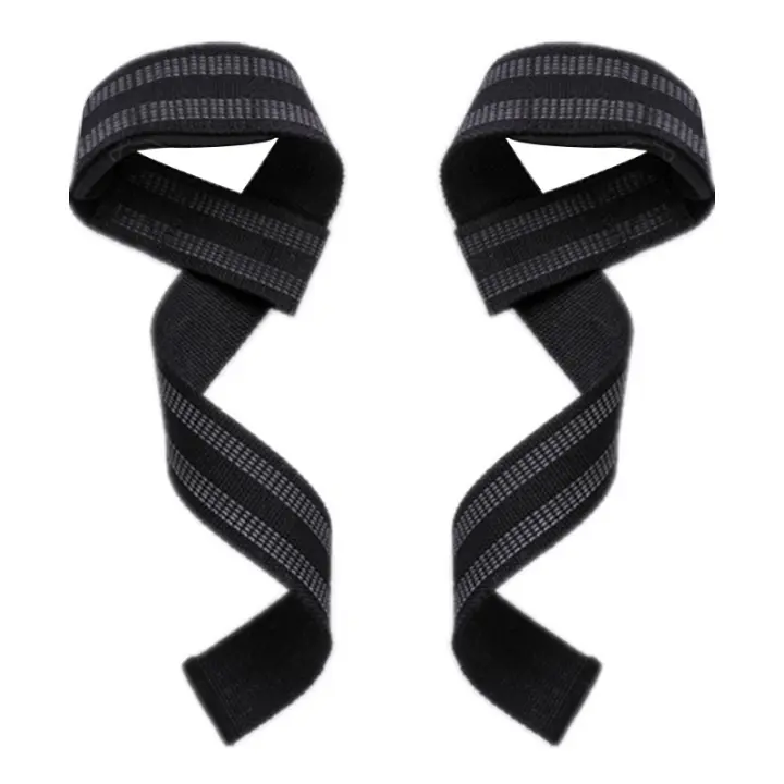 2Pcs Cinturón De Ejercicio Antideslizante Para Peso Muerto Y Tirantes De Agarre Fitness Silicona Resistente Al Desgaste Para Gimnasio Y Ejercicios Con Mancuernas - 1