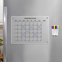 Calendario Magnético Para Nevera Planificador Semanal Y Mensual Tablero Blanco Borrable Mesa De Mensaje Para Escuela Incluye Lápiz - details 4