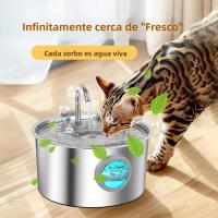 Fuente De Agua Para Mascotas De 3.2L En Acero Inoxidable Con Enchufe USB Y Filtro Automático Ultra Silencioso Para Gatos Y Perros - details 3