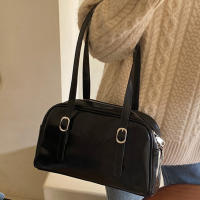 Bolso De Hombro Para Mujer Vintage Gran Capacidad Textura De Moda Bolso De Viaje Corto Chic Bolso Hobo Diseñador Bolso Solidario De Brazo - details 24