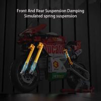 Conjunto De Bloques De Construcción De Motocicleta Tecnica Serie V4 Modelo De Moto Super Motorbike Kit De Juguetes Técnicos Para Niños Regalos Para Chicos - details 6