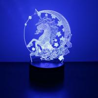 Lámpara Nocturna LED 3D Unicornio Anime Cambio De Color RGB Luz De Noche Para Niñas Decoración De Habitación Y Dormitorio Juguete Regalo - details 2