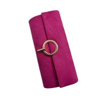 Bolso de Fiesta Antelina Alargado con Cierre Metálico Aro - Tamaño 24 x 13 cm Colección 2025 - Diseño Original y Elegante para Mujer - Bolso de Noche - Incluye Bandolera - details 5