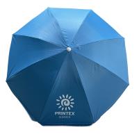 Printex+Home Sombrilla de Playa y Picnic Inclinable Ø180 cm, 8 Varillas de Acero, Nylon Azul Resistente, Protección Solar UPF+50, Plegable con Soporte de Arena para Mayor Estabilidad - details 0