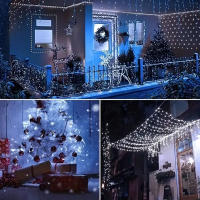 Luz De Cadena Solar De 300LED Con 8 Modos De Iluminación Impermeable Para Árbol Jardín Patio Alambre De Cobre Luz De Hadas - details 10