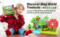 Juego De Bloques Magnéticos 72 Piezas Mundo De Los Minerales Torre De Cavernas Juguete Educativo Para Niños Edad 3+ Montessori - details 5