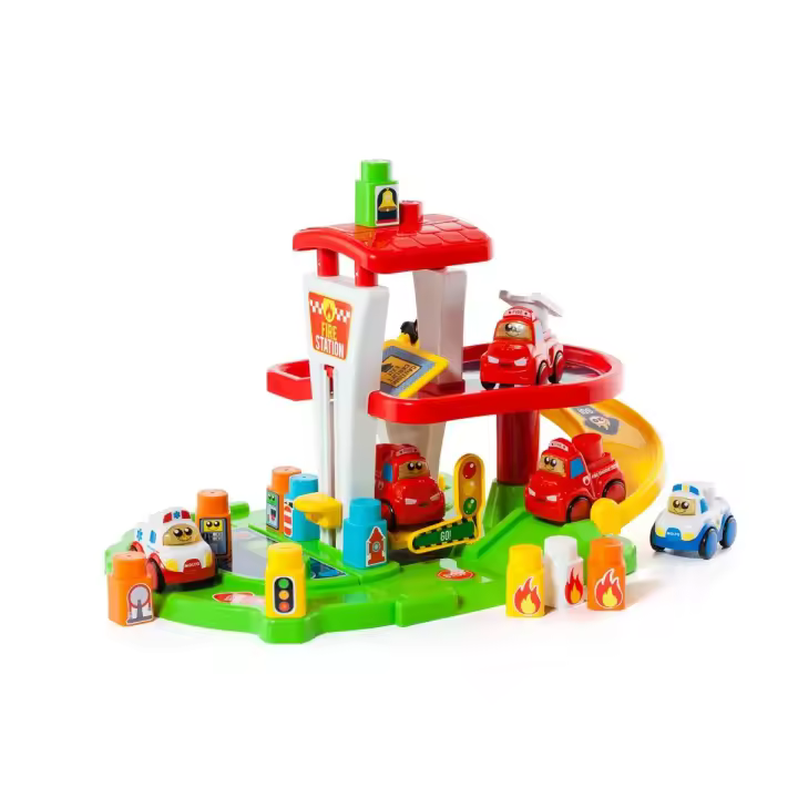 Juego de construcción Estación de bomberos con luz y sonido de Moltó - 1