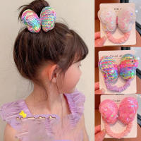 Cinta Elástica Para Cabello Con Mariposa De Lentejuelas Para Niñas Accesorio De Princesa Decorativo Para Niños Cabeza De Bebé - details 8