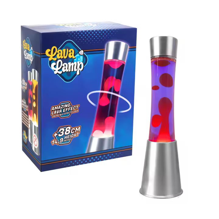 Lámpara De Lava Morada Y Roja | Lámpara De Mesa | Lámpara De Noche - 1