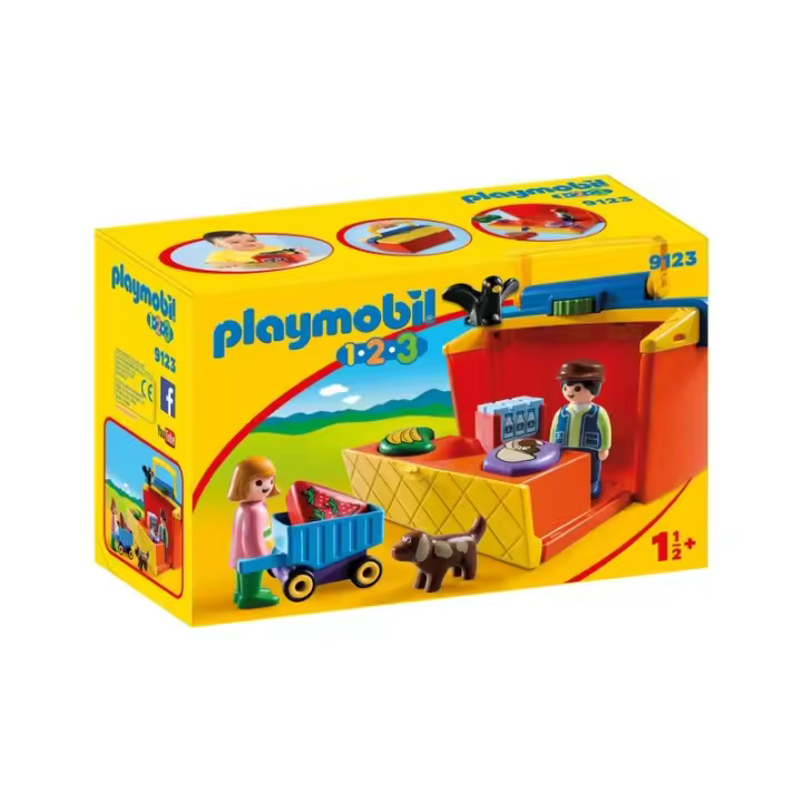 Playmobil 9123 1.2.3 Mercado Maletín PLA9123 - 1