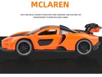 McLaren Senna De 1:32 Coche Deportivo Modelo Metálico Juguete De Colección Con Sonido Y Luz Para Niños Simulación Vehículos Diecast - details 4