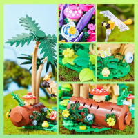 Juego De Construcción Creativo 2024 Con Plantas Y Erizos Bloques De Construcción DIY MOC Modelo Animal Para Niños Juguete De Puzzle De Artesanía Para Festivales - details 6