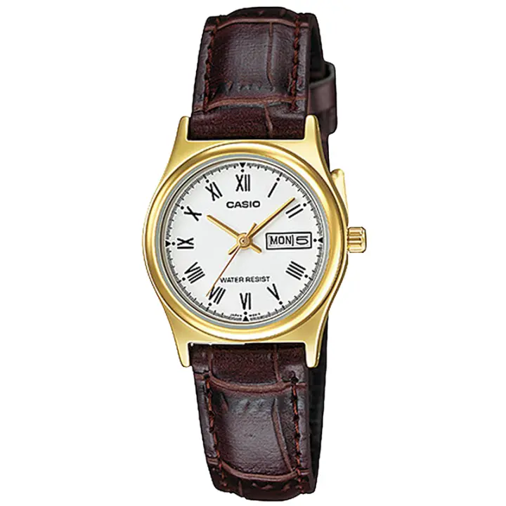 Casio Ltp-v006gl-7b  Reloj Para Para Mujer Color Marron - 1