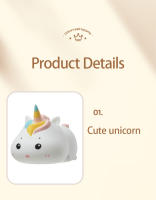 Lámpara Nocturna Recargable USB Unicornio Iluminación LED Para Habitación Decoración Luz Nocturna Infantil Con Control Remoto - details 15
