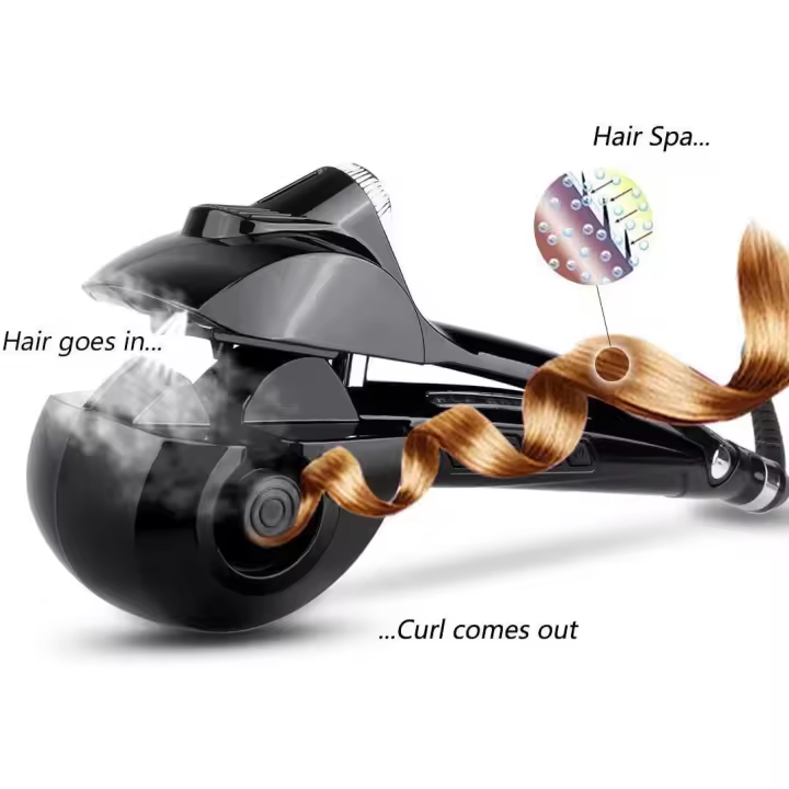 Rizador de pelo automático con sistema de calefacción cerámico y Pantalla LED Digital - 1
