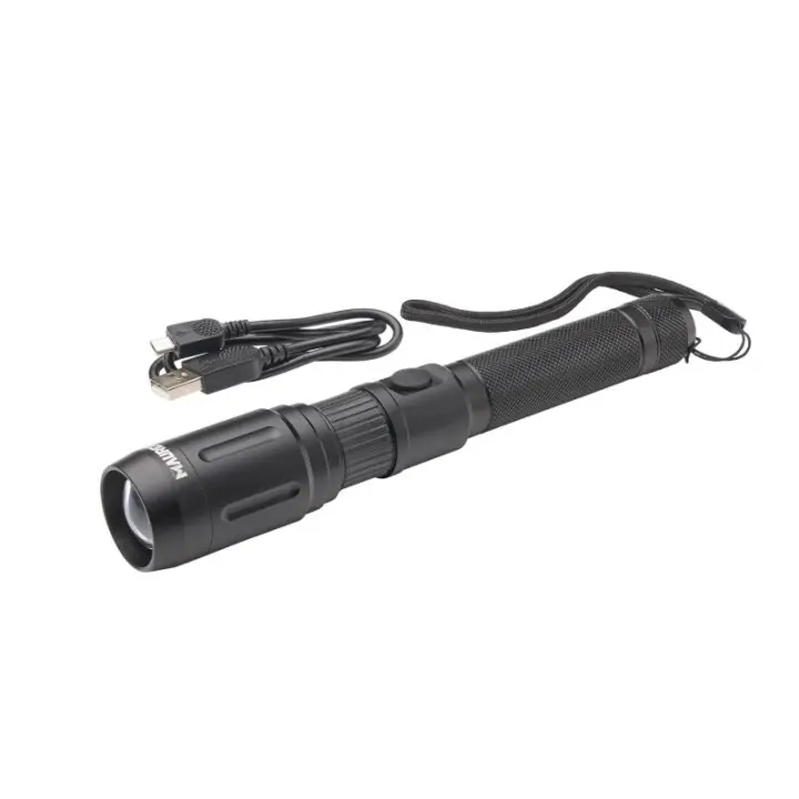 Linterna led de mano con bateria recargable con función powerbank ( 2.000 mah) 500 lumenes (5 watt.) con función zoom - 1