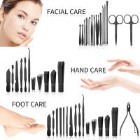 Set De 32 Herramientas De Manicura Profesional Con Tijeras Y Cortauñas Kit De Pedicura Y Arte De Uñas En Acero Inoxidable - details 2