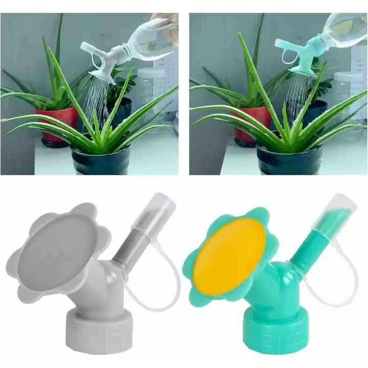 4 tapas de botella de aspersor, tapa de botella, mini botella de aspersor de riego, cabeza de aspersor de aspersor de regadera Bonsai para regadera de interior, plántulas, plantas y jardín - 1