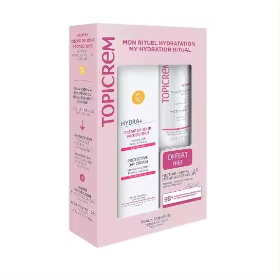 Topicrem HYDRA+ CREMA DÍA PROTECTORA SPF50+ LOTE Set cosmética facial - 1