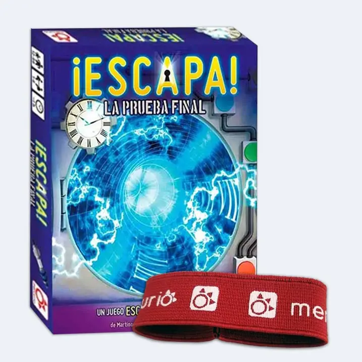 ¡Escapa! La Prueba Final  Juego de cartas tipo escape room en Español  Juego de bolsillo  Incluye Banda elástica GRATIS de regalo  Para 1 a 6 jugadores  12+ años   juegos Mercurio - 1