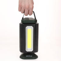 Aktive - Foco led exterior, luz blanca, 9x8,5x19 cm, 3 modos luz, 1500 lúmenes, 4 a 7 horas duración, distancia de 30 metros, impermeabilidad IP20, cargador USB, asa de mano, iluminación led, focos jardín, foco led portátil - details 7