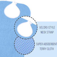 Bib Adulto Absorbente Y Lavable Reutilizable Protector De Ropa Impermeable De Algodón Para Ancianos Discapacitados Hombres Y Mujeres - details 5