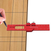 Regla De Bolsillo De Precisión 1/3Pcs Metal Con Escala De Pulgadas Y Metrás Aluminio Para Trabajos De Carpintería Con Parada De Deslizamiento Tipo T Para Scriptor - details 5