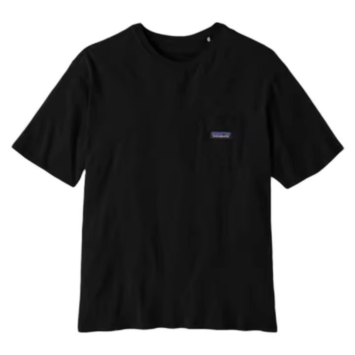 Camiseta de Manga Corta PATAGONIA Daily Pocket para hombre en color negro - 1