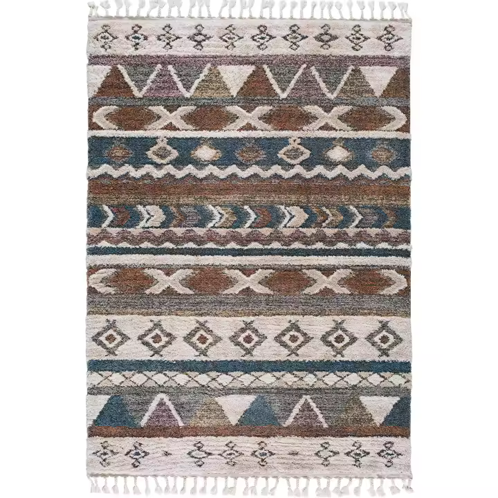 ALFOMBRAS IBERIA - Alfombra de Salón Modelo BERBERE - 140X200cm - Color MULTI - 1