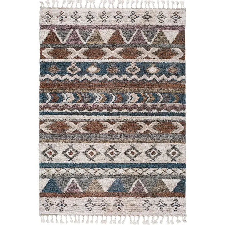 ALFOMBRAS IBERIA - Alfombra de Salón Modelo BERBERE - 140X200cm - Color MULTI - 1
