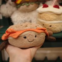 Jelly Cat Original Muñeca De Desayuno Bagel 7cm Juguete De Peluche Para Niñas Regalos De Navidad Y Cumpleaños Con Perros Y Gatos - details 3