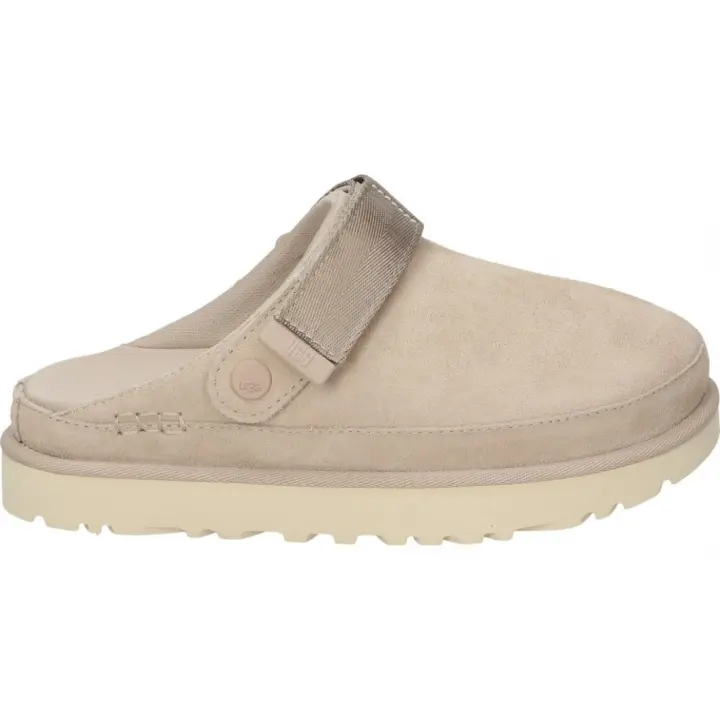 UGG | Zuecos Goldenstar para Mujer – Zuecos con Plataforma en Color Arena – Sand – Tira Ajustable en el Talón con Cierre de Velcro – Plataforma Media y Cómoda – Estilosos – Moda – Tendencia - 1