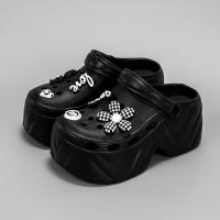 Sandalias De Tacón Alto Estampado De Oso Floral Nueva Moda X8809 Para Mujer Cuero Sintético Imitación Plataforma Casual - details 1