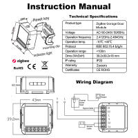 Módulo Controlador Inteligente Para Puerta De Garage Tuya WIFI/Zigbee Compatibilidad Con Alexa Google Home Assistant Siri Voceado Control - details 13